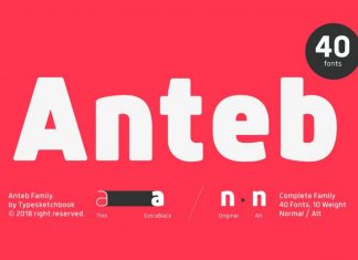 Anteb Sans Serif Font