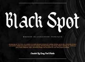 Black Spot Blackletter Font