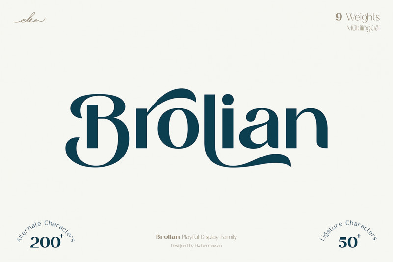 Brolian Sans Serif Font