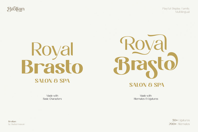 Brolian Sans Serif Font