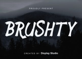 Brushty Display Font
