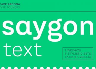 CA Saygon Text Sans Serif Font