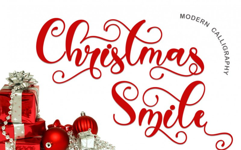 Christmas Smile Calligraphy Font