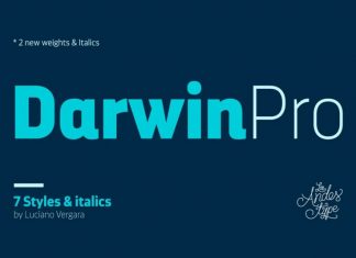 Darwin Pro Sans Serif Font