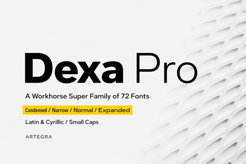 Dexa Pro Sans Serif Font