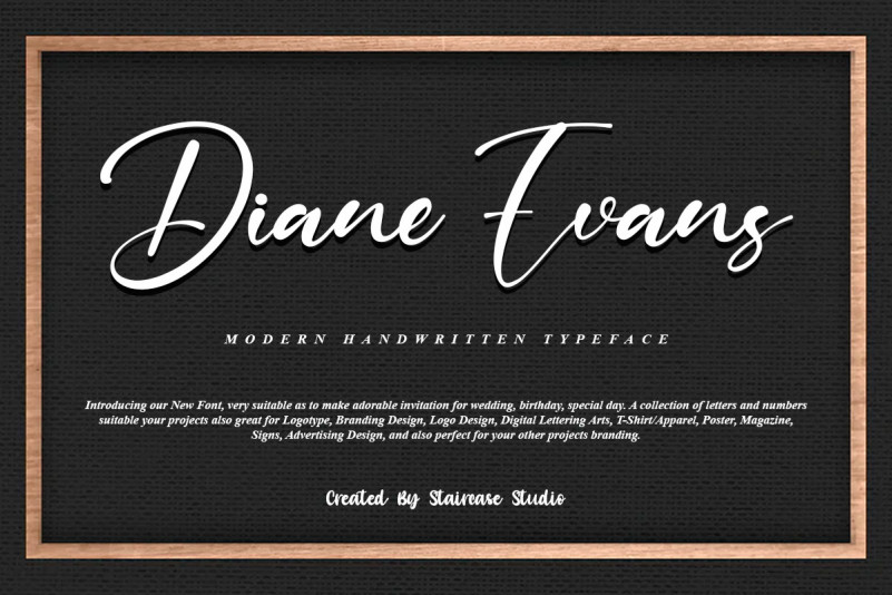 Diane Evans Script Font