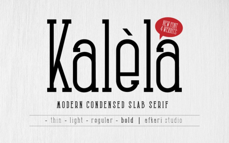 Kalela Slab Font