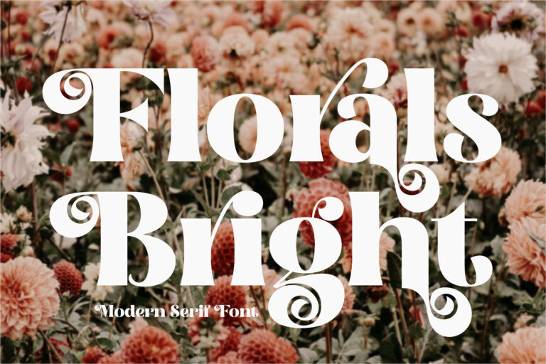 Florals Bright Serif Font