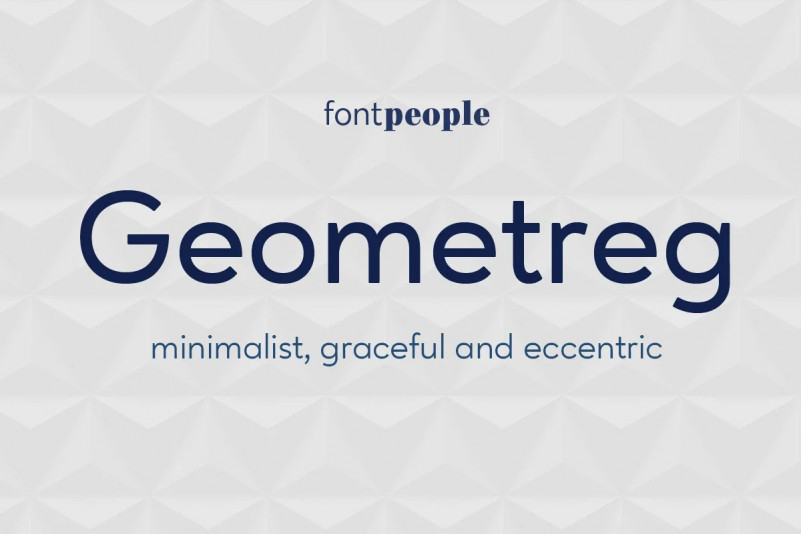 Geometreg Sans Serif Font
