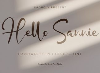 Hello Sannie Script Font
