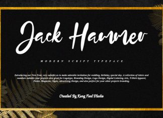 Jack Hammer Script Font