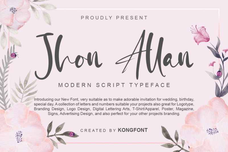 Jhon Allan Script Font