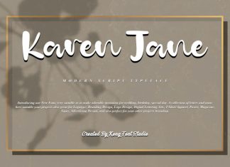 Karen Jane Script Font