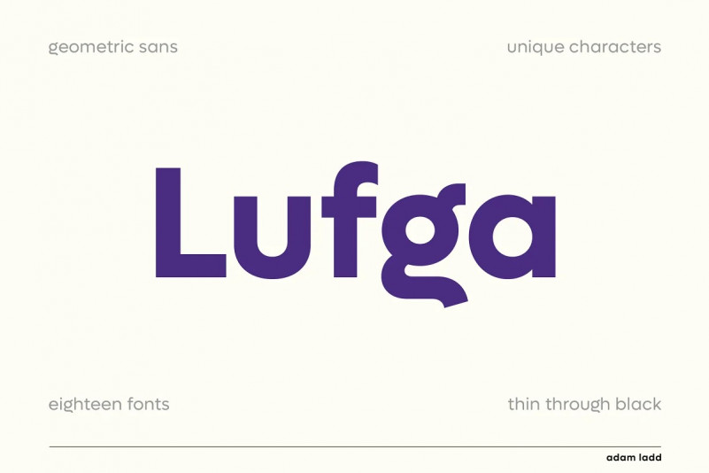Lufga Sans Serif Font