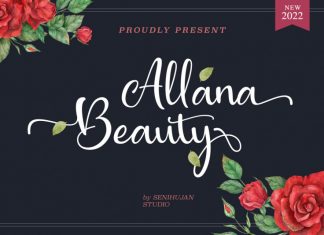 Allana Beauty Calligraphy Font
