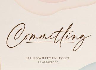 Committing Handwritten Font