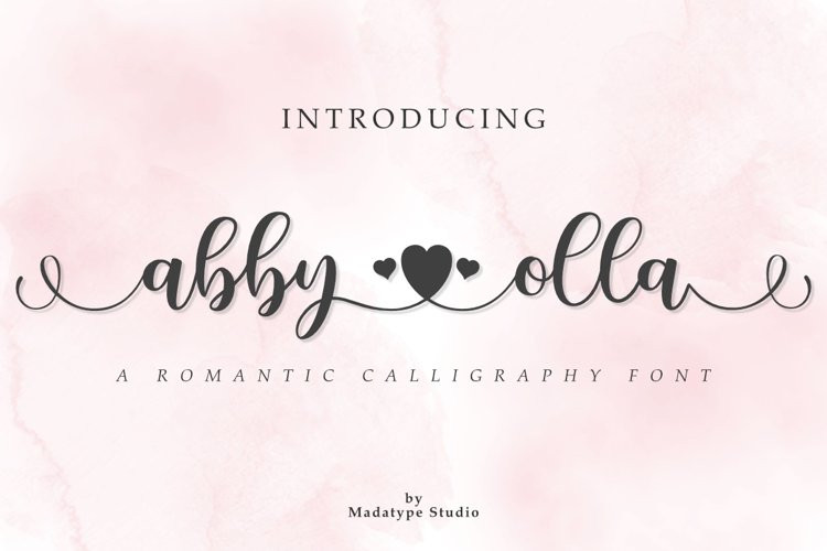 Abby Olla Calligraphy Font