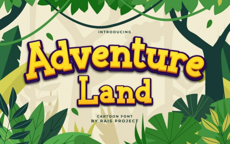 Adventure Land Slab Serif Font