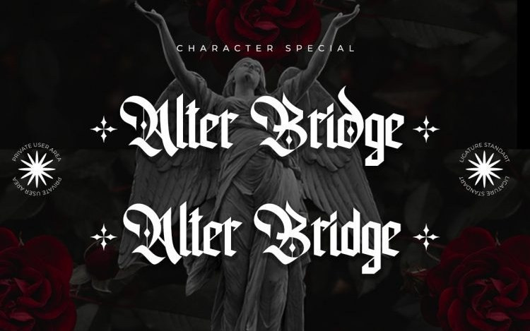 Alter Bridge Blackletter Font