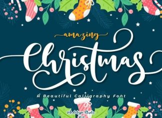 Amazing Christmas Calligraphy Font