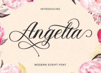Angelta Calligraphy Font