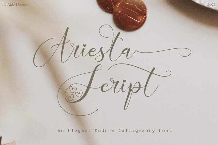 Ariesta Calligraphy Font