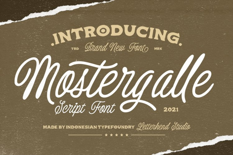 Mostergalle Script Font