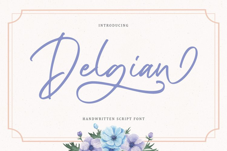 Delgian Handwritten Font