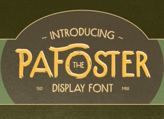 Pafoster Display Font