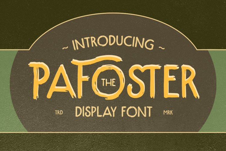 Pafoster Display Font