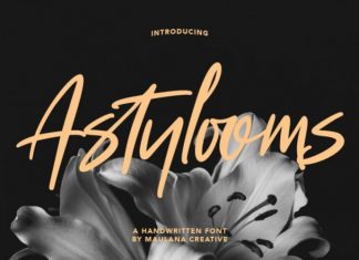 Astylooms Script Font