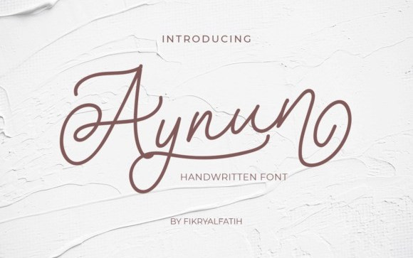 Aynun Handwritten Font