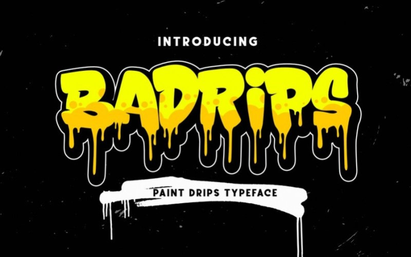 Badrips Display Font