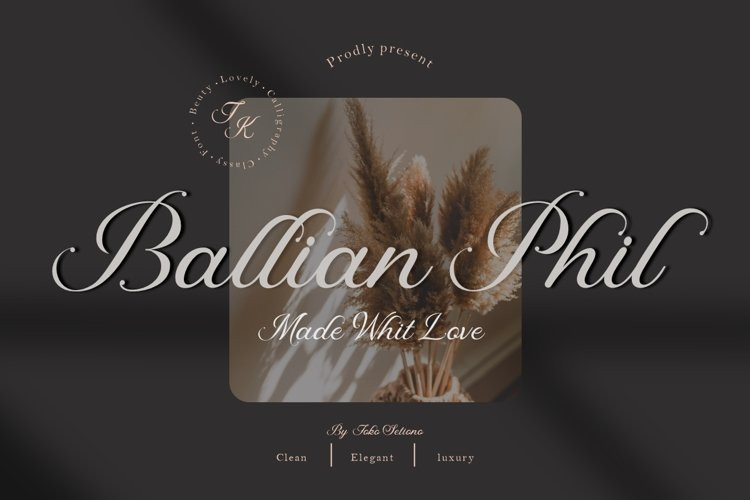 Ballian Phil Calligraphy Font