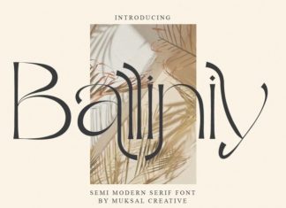 Balliniy Serif Font