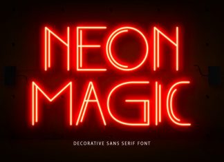 Neon Magic Display Font