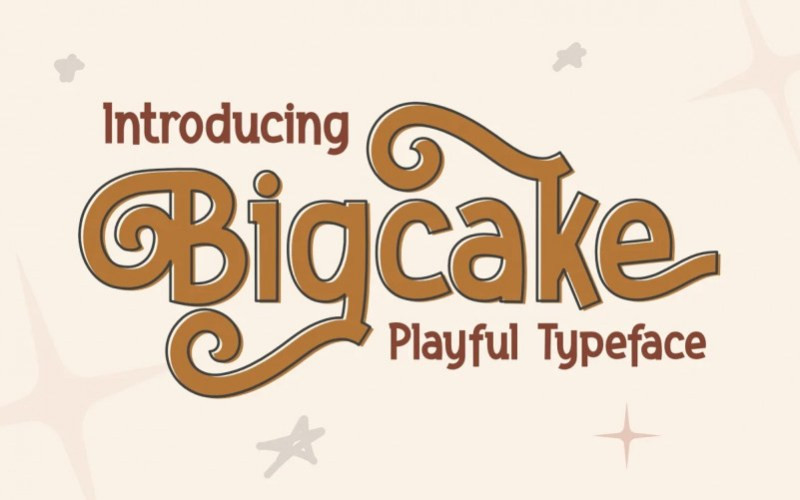 Bigcake Display Font