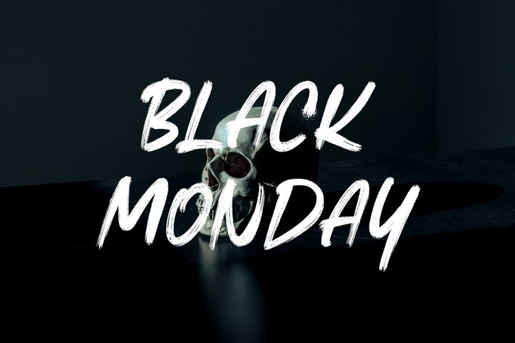 Black Monday Brush Font