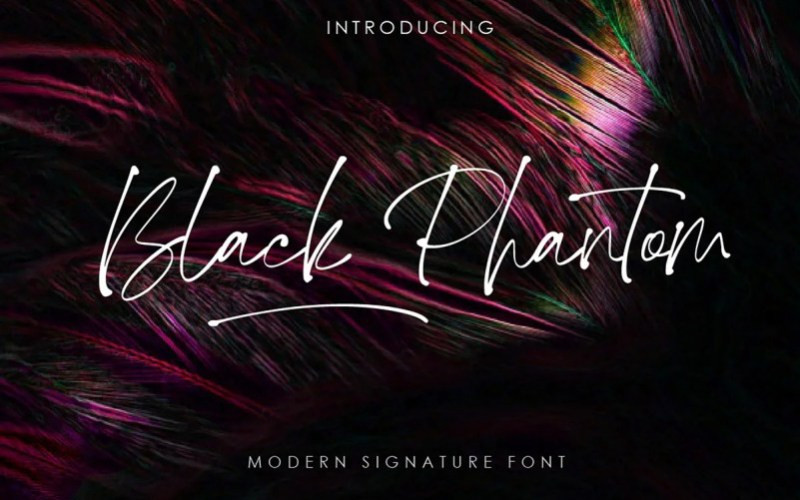 Black Phantom Handwritten Font