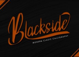Blackside Script Font