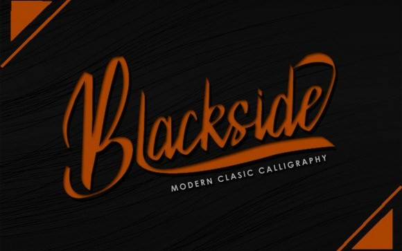 Blackside Script Font