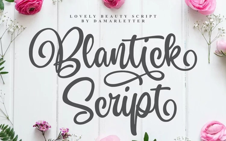 Blantick Script Font