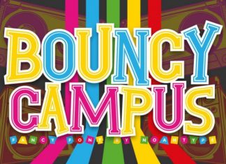 Bouncy Campus Display Font