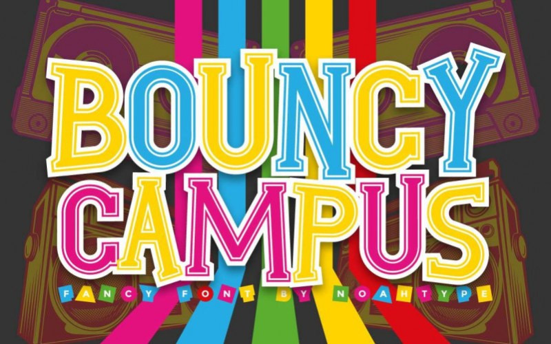 Bouncy Campus Display Font