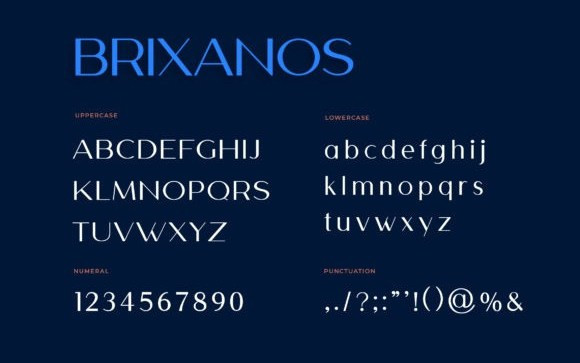 Brixanos Sans Serif Font