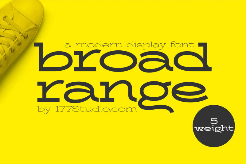 Broad Range Display Font