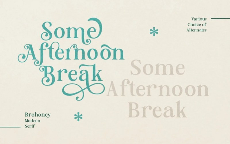 Brohoney Serif Font