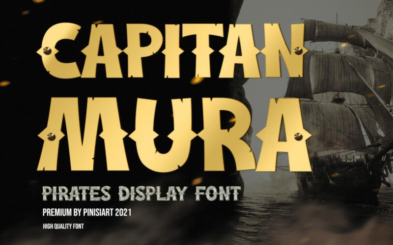 Capitan Mura Display Font