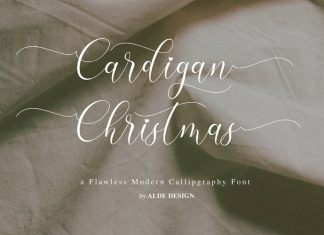 Cardigan Christmas Calligraphy Font