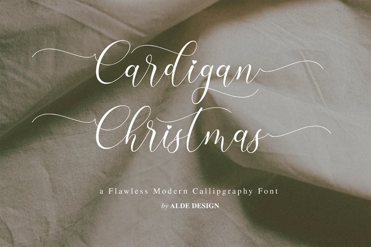 Cardigan Christmas Calligraphy Font